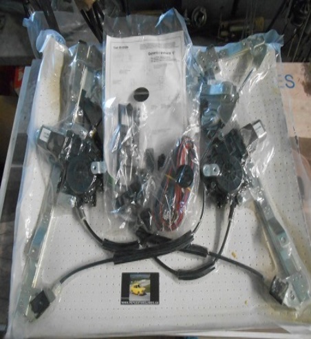 SA18 P3 JUEGO ELEVALUNAS ELECTRICOS SEAT IBIZA MKII, CORDOBA 2 PUERTAS (99-02)  INCLUYE KIT DE INSTALACION COMPLETO