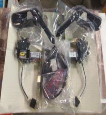 VN23/1/2 P4 JUEGO ELEVALUNAS ELECTRICOS VOLKSWAGEN GOLF III PUERTAS TRASERAS 6/95> INCLUYE KIT DE INSTALACION COMPLETO