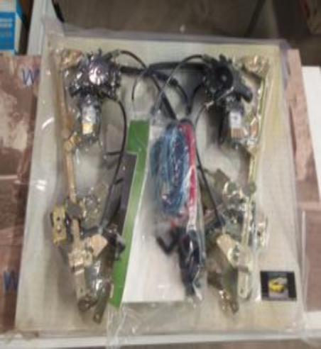 VN38 P4 JUEGO ELEVALUNAS ELECTRICOS VOLKSWAGEN SHARAN PUERTAS TRASERAS INCLUYE KIT DE INSTALACION COMPLETO