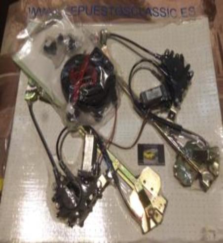 MR35P7 JUEGO ELEVALUNAS ELECTRICOS MERCEDES SERIE C W202 >7/95 PUERTAS TRASERAS INCLUYE KIT DE INSTALACION COMPLETO