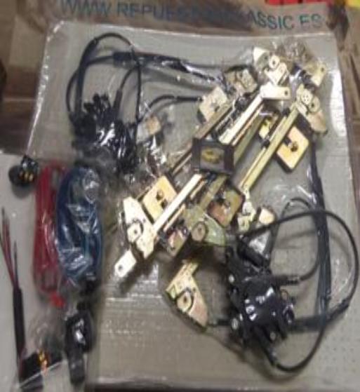 FD45P7 JUEGO ELEVALUNAS ELECTRICOS FORD GALAXY PUERTAS TRASERAS INCLUYE KIT DE INSTALACION COMPLETO