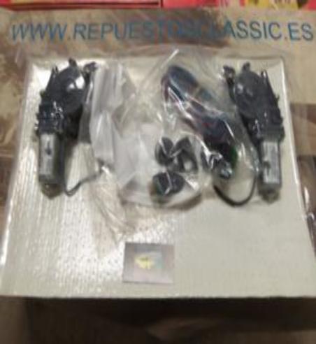 AU25P8 JUEGO ELEVALUNAS ELECTRICOS AUDI A4  1/01> PUERTAS TRASERAS INCLUYE KIT DE INSTALACION COMPLETO