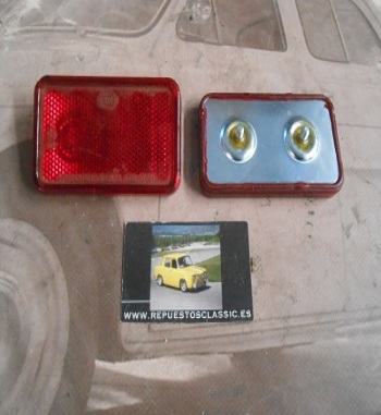 PDS26 REFLECTANTE HELLA MERCEDES, DKW, MEVOSA MEDIDA 57x104 mm