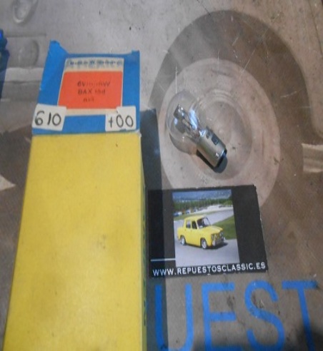 C34-2 BOMBILLA BAX15D 6V 18W/18W