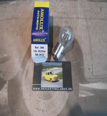 C35-1 BOMBILLA TIPO BOSCH BA20D 12V 35W/35W