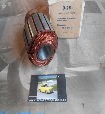 D28 INDUCIDO PARA DINAMO PARIS RHONE CITROEN 2CV 6V