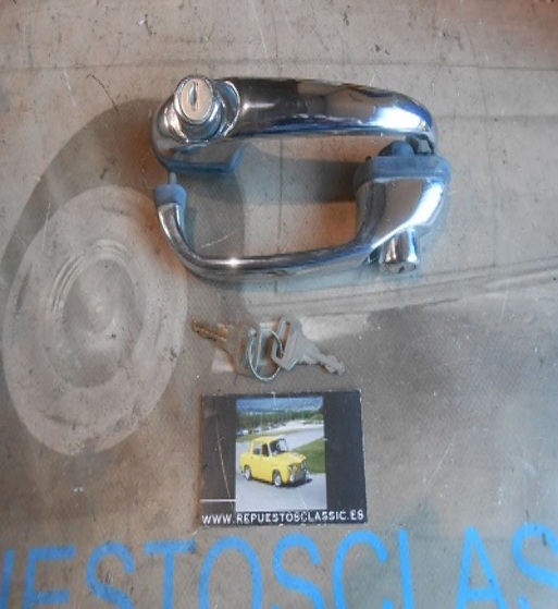 MAN386 JUEGO MANETAS SEAT 600 E, L, 850 ESPECIAL MISMA LLAVE ORIGINALES CLAUSOR