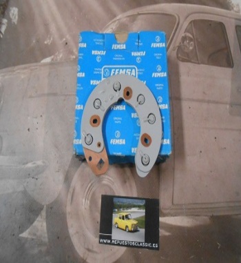 28466-6 PLACA DIODOS, RECTIFICADOR FEMSA PARA ALTERNADORES ALD12-13, 20, 21, 36, 48, ALB40-77, 83, 87, 104, ALE24-2 HASTA ALE24-