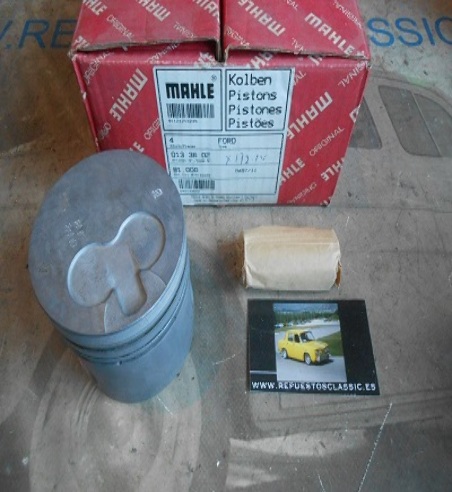 134 JUEGO PISTONES FORD FIESTA, ESCORT, ORION 1.6 DIESEL MOTOR LTB 1608 cc 80 m +1  SIN SEGMENTOS