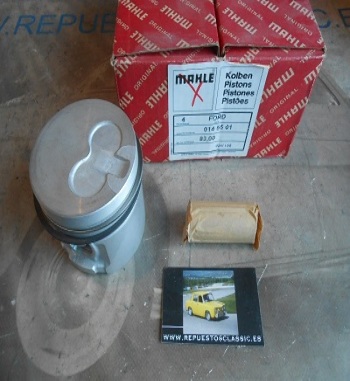 135 JUEGO PISTONES FORD FIESTA, ESCORT, ORION 1.8 DIESEL MOTOR 1753 cc 82,50 mm +0.50 FALTA SEGMENTO ENGRASE