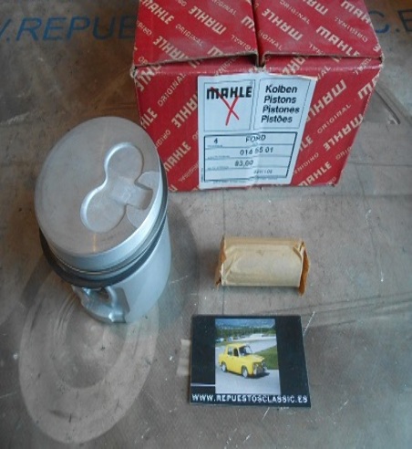 135 JUEGO PISTONES FORD FIESTA, ESCORT, ORION 1.8 DIESEL MOTOR 1753 cc 82,50 mm +0.50 FALTA SEGMENTO ENGRASE