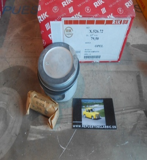 139 JUEGO PISTONES OPEL ASCONA, KADETT, ASTRA 1.6, 1.6 i RIK 79,0 mm + 0.50