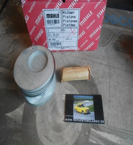 145 JUEGO PISTONES OPEL ASCONA, KADETT E 2.0, 2.0 GSI MAHLE 80,0 + 0.50