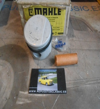 148 JUEGO PISTONES CON SEGMENTOS 65 mm SEAT 850 COUPE, SPYDER, SPORT MAHLE