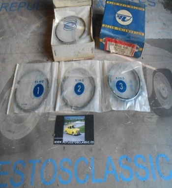 SEG79 JUEGO SEGMENTOS ATE 82 mm STD PARA 4 CILINDROS SEAT 1400 A, B, C