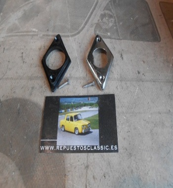 RR118 ADORNO METALICO PILOTOS ALETA RENAULT 4, DAUPHINE, GORDINI, ALPINE A110