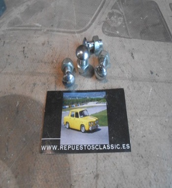 RR122 JUEGO 4 TORNILLOS DE PARAGOLPES RENAULT 4CV ANTIGUO STOCK