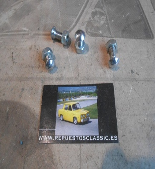 RR123 JUEGO 4 TORNILLOS DE PARAGOLPES MINI MORRIS ANTIGUO STOCK