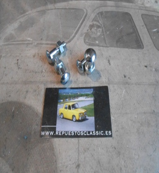 RR124 JUEGO 4 TORNILLOS DE PARAGOLPES RENAULT 6 ANTIGUO STOCK