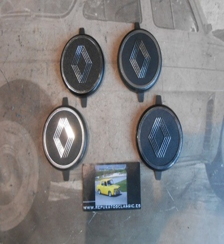ANA397 JUEGO 4 ANAGRAMAS RENAULT 4, 5, 16 (ENCAJE DE 63 mm)
