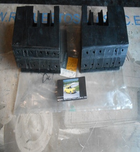 OR366 JUEGO SOPORTES ABSORBEDORES IMPACTO PARAGOLPES DELANTERO RENAULT SUPERCINCO 7701465960