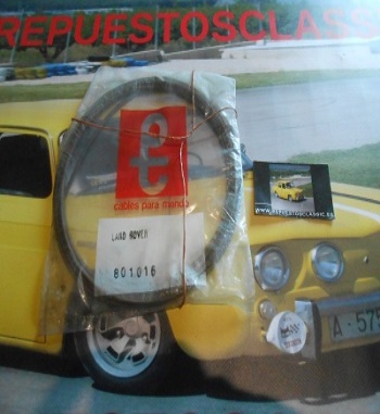 801016 CABLE CUENTAKILOMETROS LAND ROVER 800, 1300 GASOLINA Y DIESEL 3535 mm