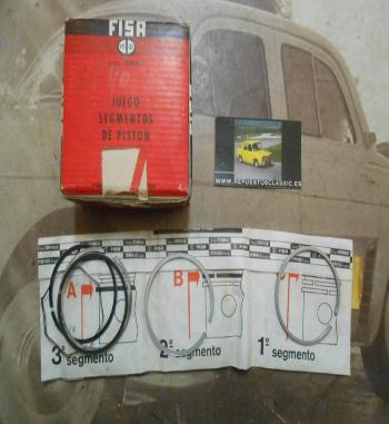 SEG85 JUEGO SEGMENTOS 4 PISTONES 84 mm +0.40 SEAT 124, 1430, 124 SPORT, 131, 132 MOTOR 1800 y 2000 cc FISA MAHLE