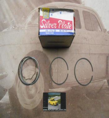 SEG88 JUEGO SEGMENTOS 4 PISTONES 60 mm +0.40 SEAT 600 2x2,5x3,95 MARCA SILVER PLATE
