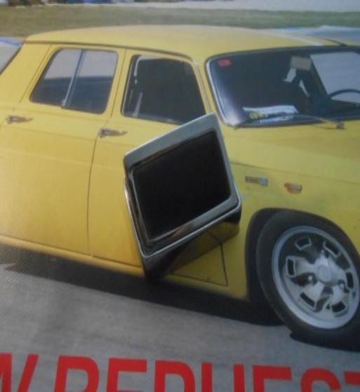 CER298 CENICERO PUERTA RENAULT 8, 10 (9x6,5 cm)