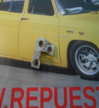 CER299 PLETINA CERRADURA DELANTERA DERECHA RENAULT 8, 10