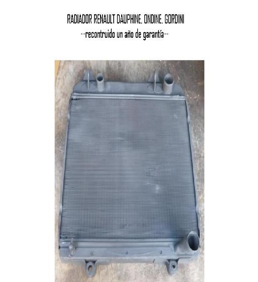 RADIADOR RENAULT DAUPHINE, ONDINE, GORDINI