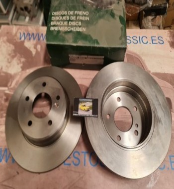 PFR01 613260 JUEGO DISCOS FRENO TRASEROS MERCEDES W210, WC208, A208, W203, C209, A209 290 mm REF. A21042300612 ANTIGUO STOCK FRE