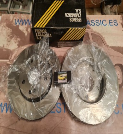 PFR01 613262V JUEGO DISCOS FRENO VENTILADOS MERCEDES VITO W638, W638/2 276 mm REF. 6384210112 ANTIGUO STOCK FRENOS ZARAGOZA