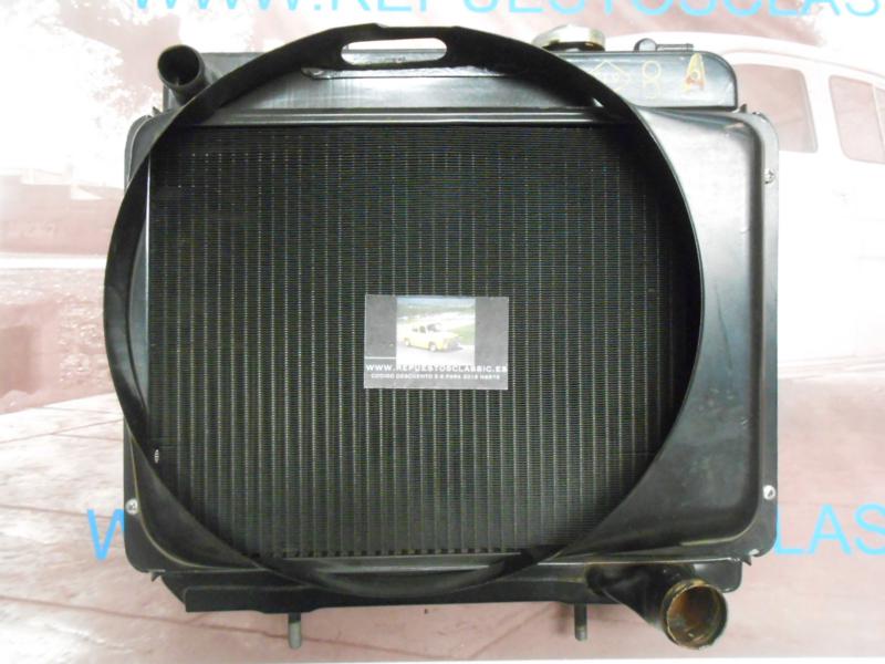 RAM323 PR1 RADIADOR COBRE RENAULT 4 AÑO 1968 CON CANALIZADOR Y TAPON