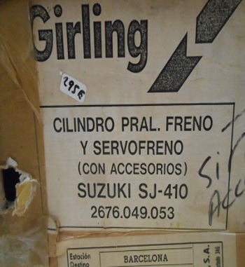 SER117 Kit servofreno completo Girling Suzuki SJ410 ref. 2676049053
