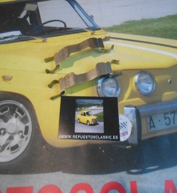 VR137 JUEGO FLEJES PINZAS DE FRENO SEAT 124, 131, 132, 127, 128, 1200 SPORT