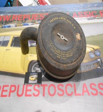 MOS62 CAJA FILTRO COMPLETA RENAULT 4 PRIMERAS SERIES, RENAULT 6 PARA CARBURADOR DE 28 mm NUEVO CON MARCAS DE ALMACENAJE