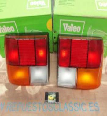 83644/83645 PV2N2 JUEGO PILOTOS TRASEROS  RENAULT 19 88->92 , VALEO SIN PORTALAMPARAS