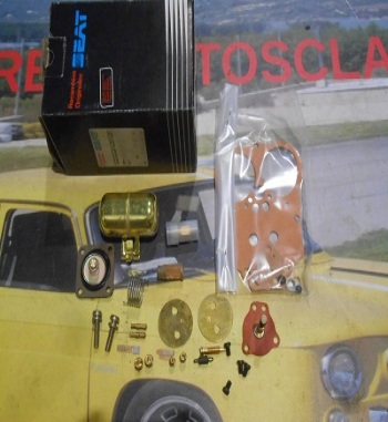 JS01 SUPER KIT REPARACION CARBURADOR WEBER 32 DHS SEAT 124, 1430, 131 ORIGINAL SEAT