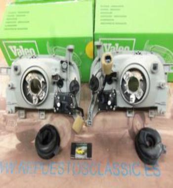 85574/575 PV2N2 JUEGO FAROS DELANTEROS NISSAN MICRA MKII VALEO H4 CON REGULACION ELECTRICA CON SERVOMOTOR