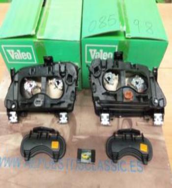85798/799 PV3N2 JUEGO FAROS DELANTEROS RENAULT MEGANE VALEO H1 CON REGULACION ELECTRICA SIN SERVOMOTOR