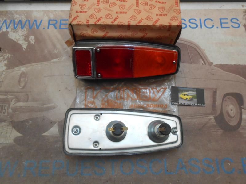 IRE347 JUEGO PILOTOS TRASEROS CROMADOS RENAULT 8, ALPINE A110 , R8 GORDINI MARCA KIMBY