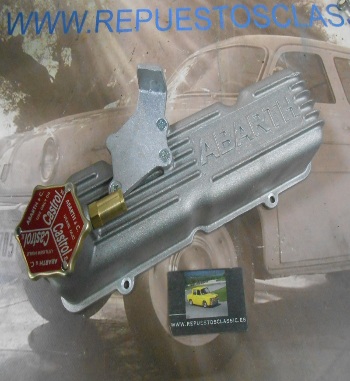 MOS11 TAPA BALANCINES ABARTH CON TAPON ABARTH Y JUNTA SEAT 600, 850, 127, PANDA