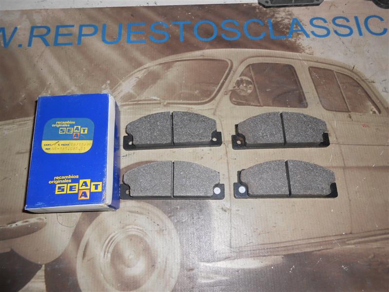 P001 PASTILLAS DE FRENO DELANTERAS CON AVISADOR SEAT 124, 131, 132, 127, FURA, PANDA, IBIZA, RITMO ORIGINAL SEAT CALIDAD ORIGEN