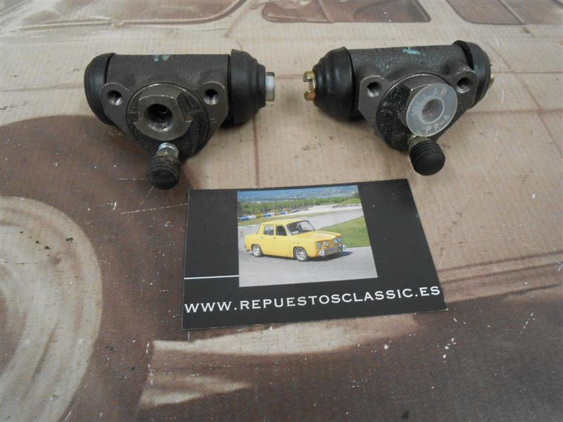 V2299 ST52400 JUEGO BOMBINES DE FRENO TRASEROS SEAT 600 D, E, SEAT 850, 133, 127, 1200 SPORT MEDIDA 19mm, ROSCA M10x125