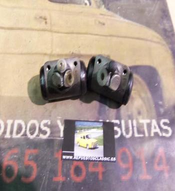 V2373 JUEGO BOMBINES DE FRENO DELANTERO JEEP COMANDO, EBRO MEDIDA 1 1/4" SALIDA 3/8 CIERRE CONO