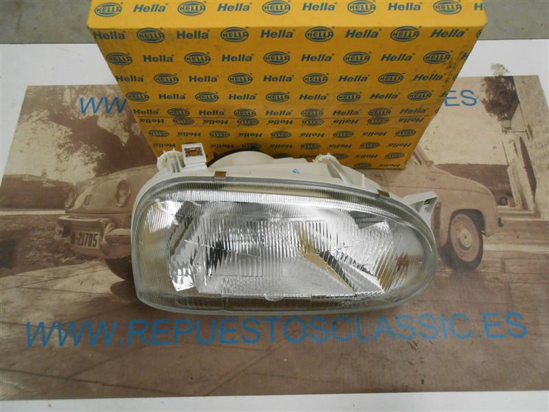 H142P2 FARO DERECHO H4 VOLKSWAGEN GOLF III 91>99, HELLA 1AJ007235241-12592