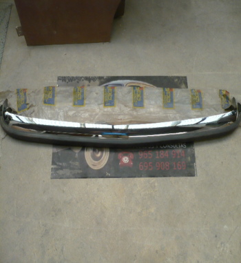PARAGOLPES DELANTERO COMPLETO CON GOMA SEAT 124 FL, 1430 SEGUNDA SERIE ORIGINAL SEAT