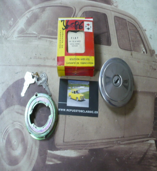 T25 TAPON GASOLINA CON LLAVE CROMADO SEAT 600
