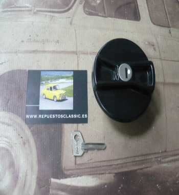 T27 TAPON GASOLINA CON LLAVE SEAT 131 ORIGINAL METÁLICO